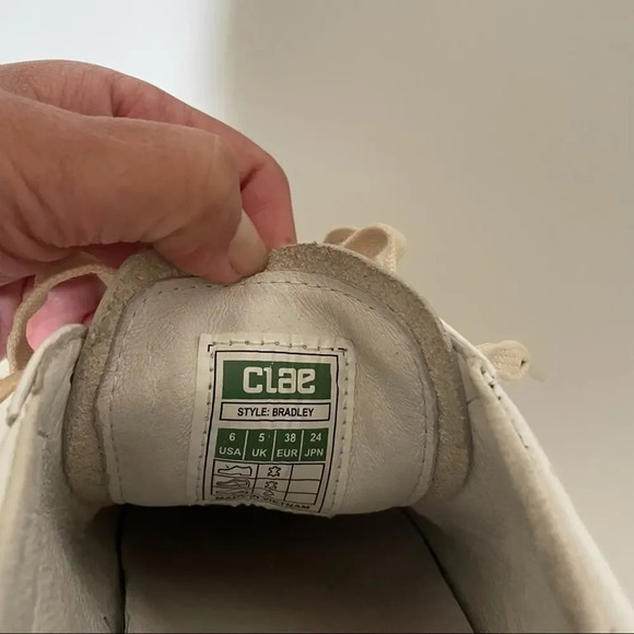 COPY - Clae Bridley White Unisex Limited Edition Sneakers Size 8 - Picture 8 of 8
